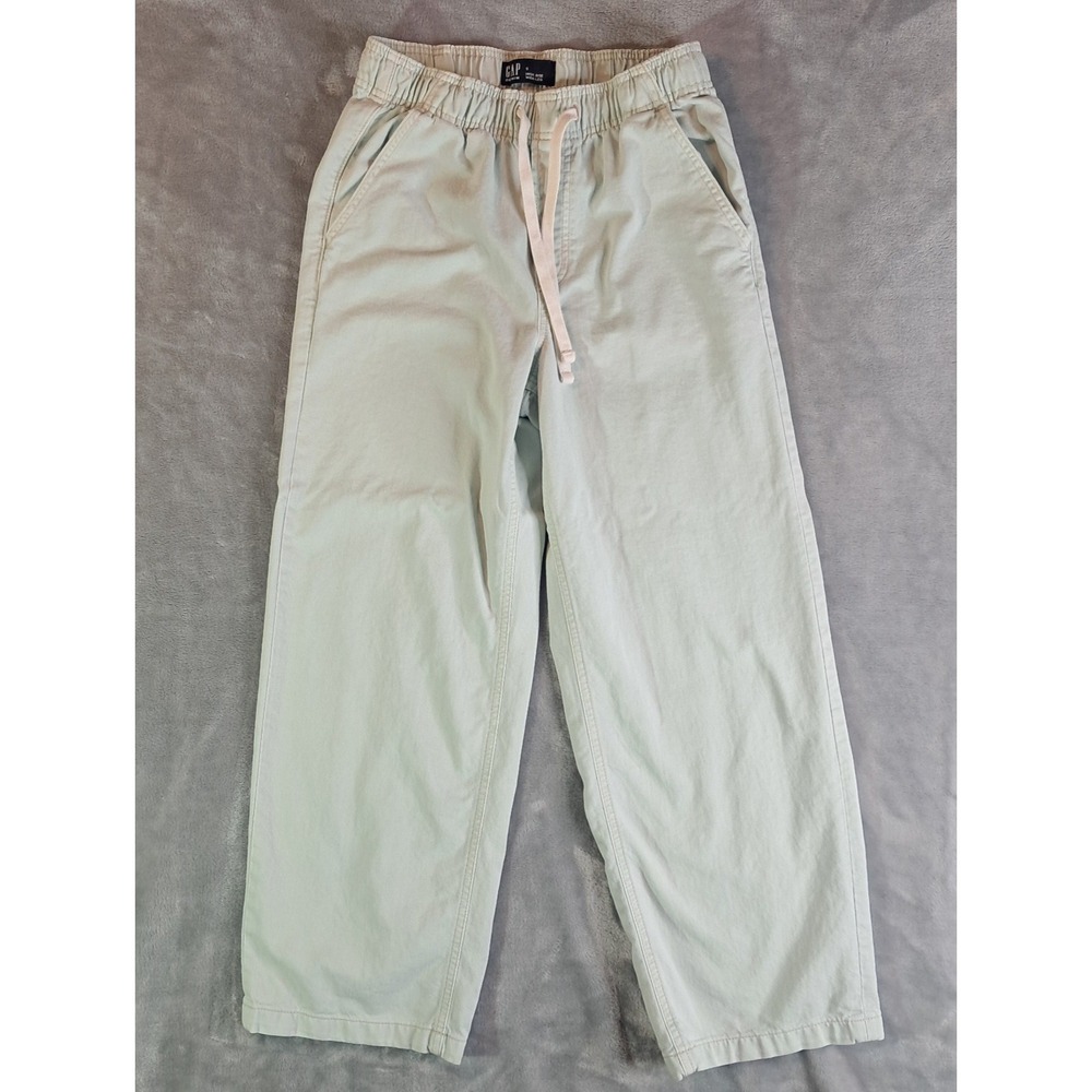 GAP Pants Womens Small Mint Green Wide Leg Pull On Drawstring Chinos S 780880